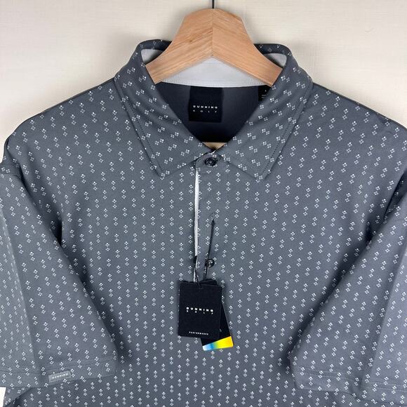 NWT Dunning Men's Size L Polo Golf Shirt Casual Collared Short Sleeve - Picture 1 of 9